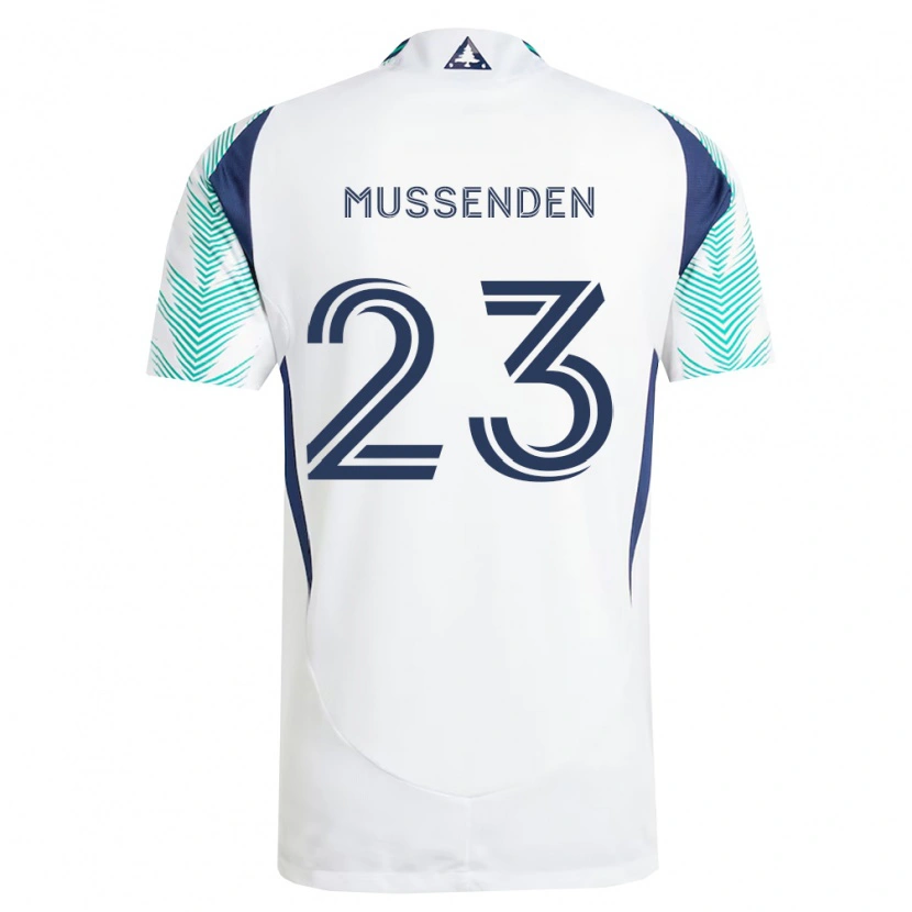 Danxen Homem Camisola Javaun Mussenden #23 Branco Azul Marinho Verde Claro Alternativa 2026/27 Camisa Brasil