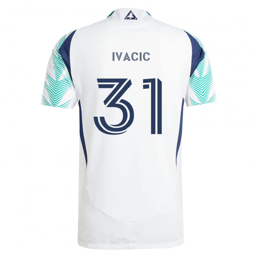 Danxen Homem Camisola Aljaz Ivacic #31 Branco Azul Marinho Verde Claro Alternativa 2026/27 Camisa Brasil