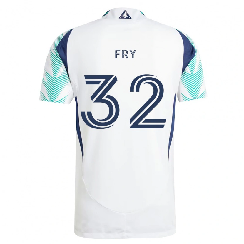Danxen Homem Camisola Malcolm Fry #32 Branco Azul Marinho Verde Claro Alternativa 2026/27 Camisa Brasil