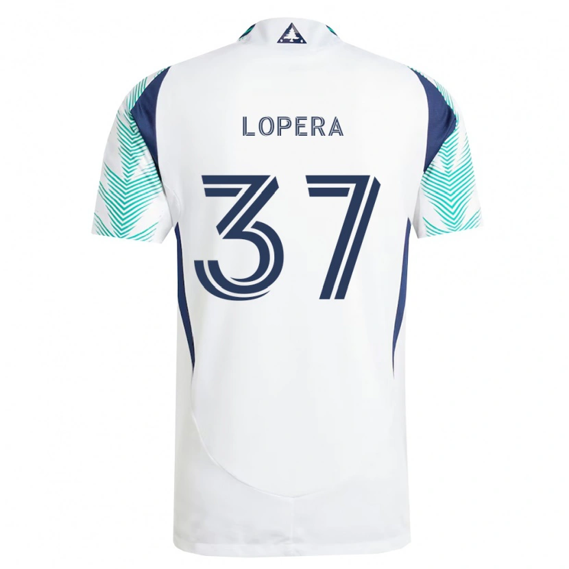 Danxen Homem Camisola Steban Lopera #37 Branco Azul Marinho Verde Claro Alternativa 2026/27 Camisa Brasil