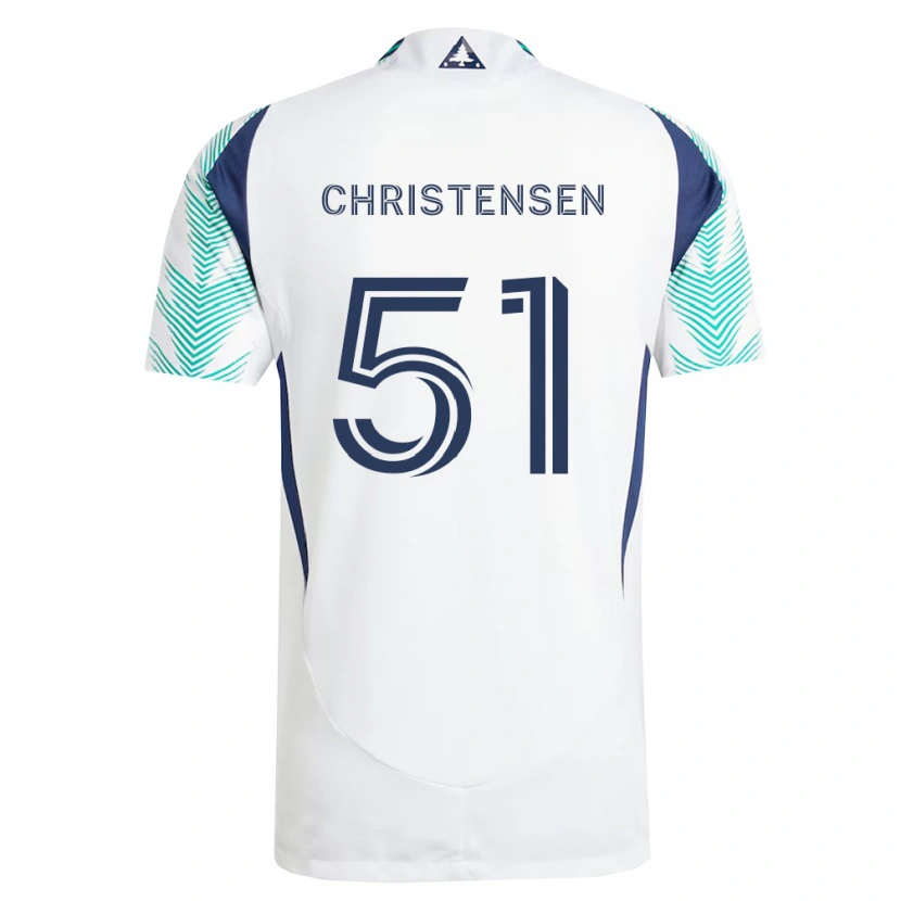 Danxen Homem Camisola Kevin Christensen #51 Branco Azul Marinho Verde Claro Alternativa 2026/27 Camisa Brasil