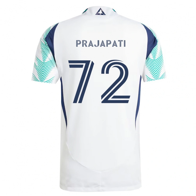 Danxen Homem Camisola Aarin Prajapati #72 Branco Azul Marinho Verde Claro Alternativa 2026/27 Camisa Brasil