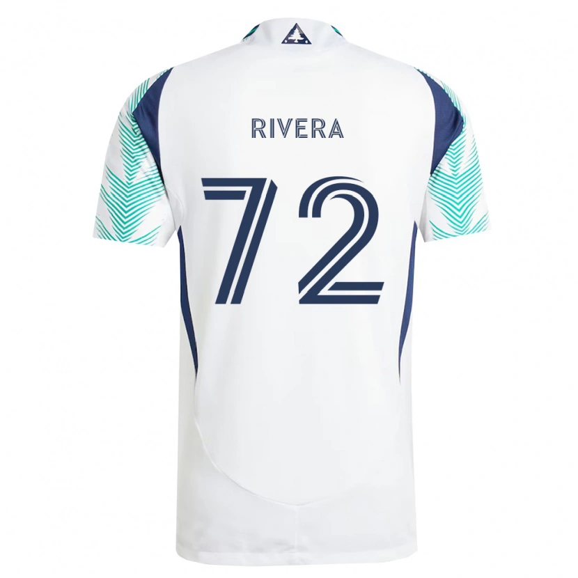 Danxen Homem Camisola Damián Rivera #72 Branco Azul Marinho Verde Claro Alternativa 2026/27 Camisa Brasil