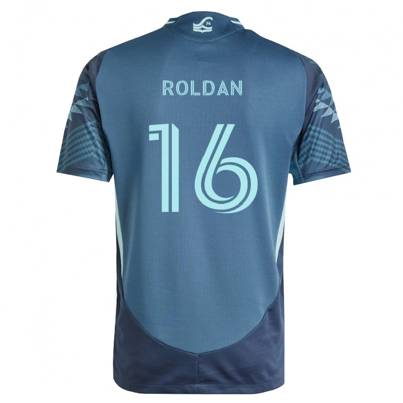 Danxen Homem Camisola Álex Roldán #16 Azul Marinho Verde Alternativa 2026/27 Camisa Brasil