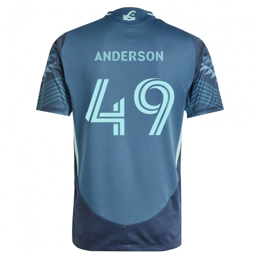 Danxen Homem Camisola Hunter Anderson #49 Azul Marinho Verde Alternativa 2026/27 Camisa Brasil