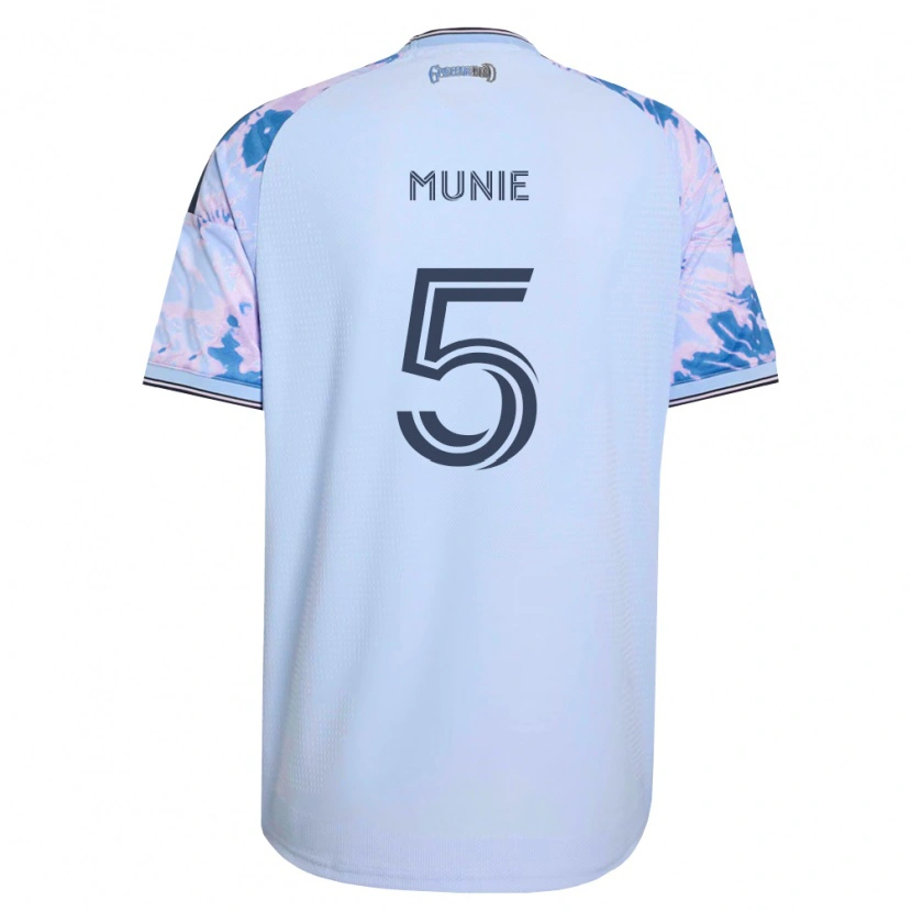 Danxen Homem Camisola Daniel Munie #5 Azul Real Branco Preto Alternativa 2026/27 Camisa Brasil