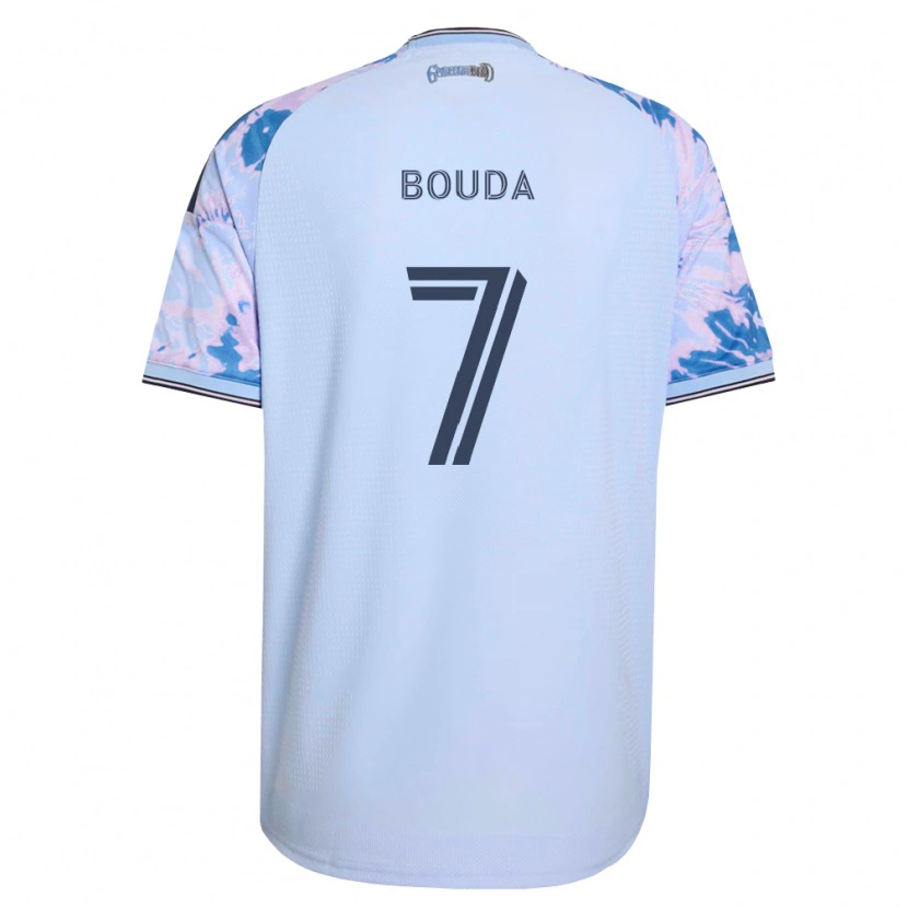 Danxen Homem Camisola Ousseni Bouda #7 Azul Real Branco Preto Alternativa 2026/27 Camisa Brasil