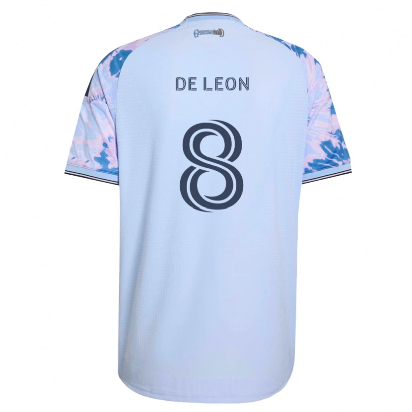 Danxen Homem Camisola Brandon De Leon #8 Azul Real Branco Preto Alternativa 2026/27 Camisa Brasil