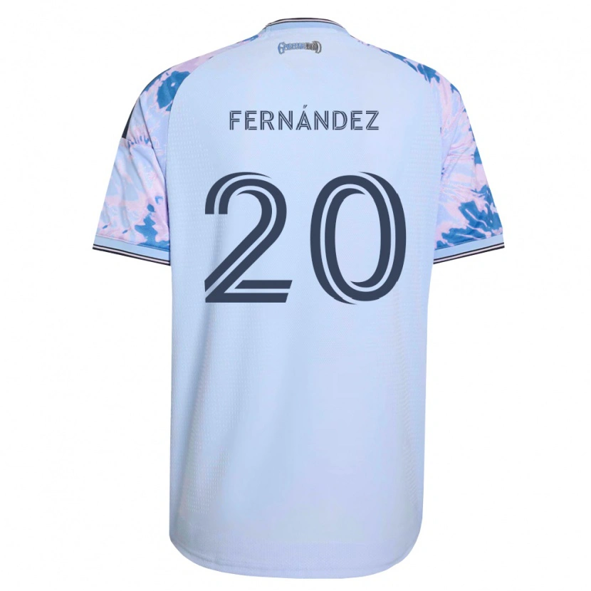 Danxen Homem Camisola Nick Fernández #20 Azul Real Branco Preto Alternativa 2026/27 Camisa Brasil