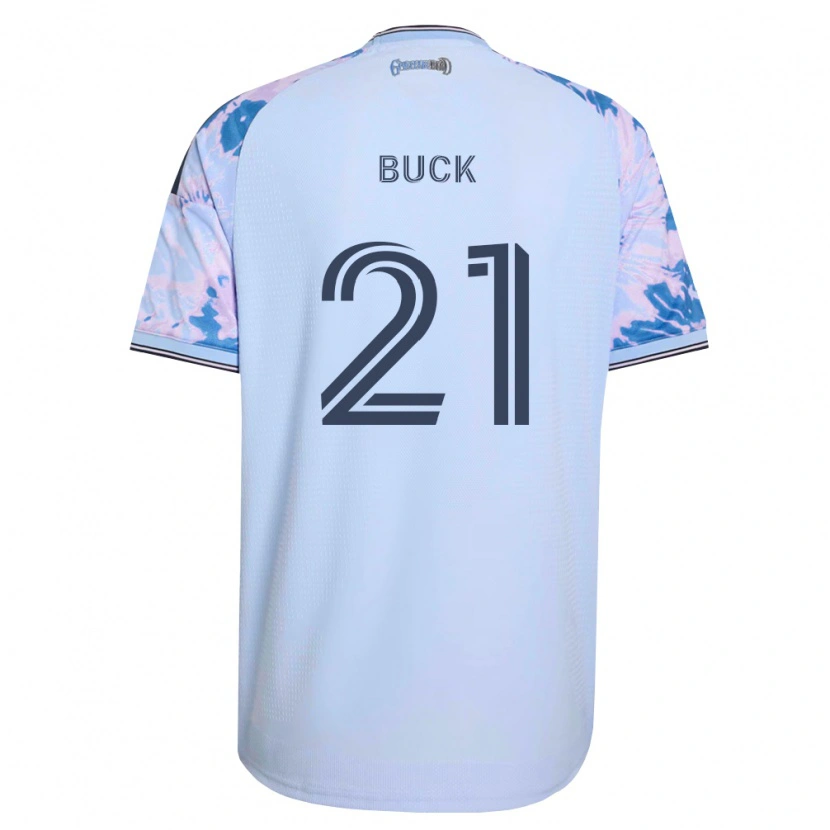 Danxen Homem Camisola Noel Buck #21 Azul Real Branco Preto Alternativa 2026/27 Camisa Brasil