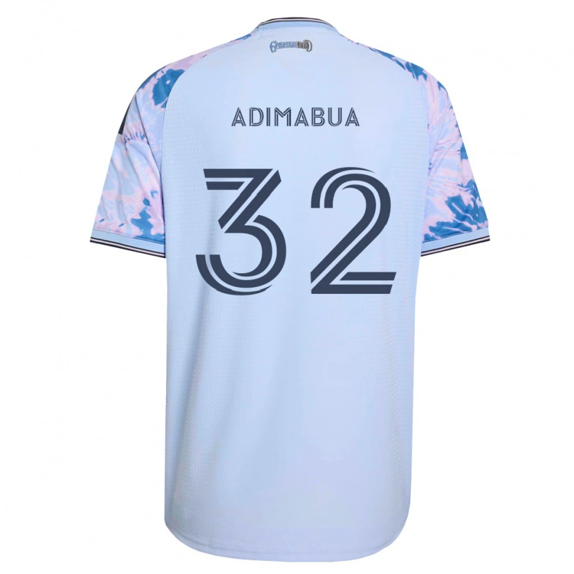 Danxen Homem Camisola Nonso Adimabua #32 Azul Real Branco Preto Alternativa 2026/27 Camisa Brasil