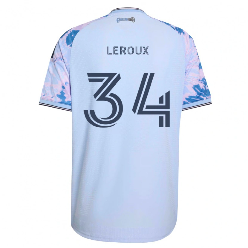 Danxen Homem Camisola Beau Leroux #34 Azul Real Branco Preto Alternativa 2026/27 Camisa Brasil