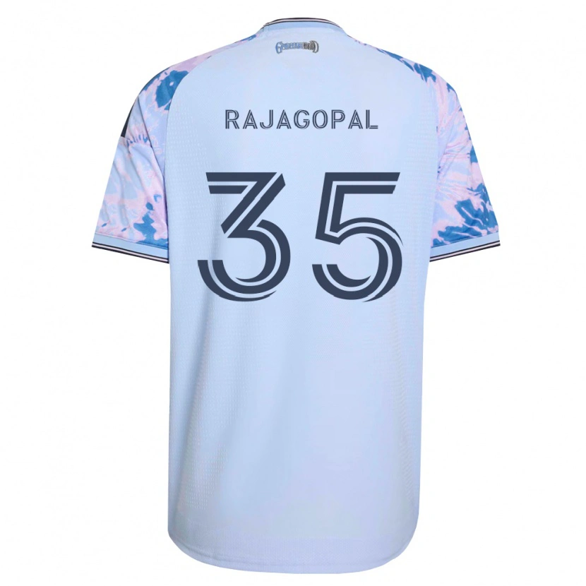 Danxen Homem Camisola Rohan Rajagopal #35 Azul Real Branco Preto Alternativa 2026/27 Camisa Brasil