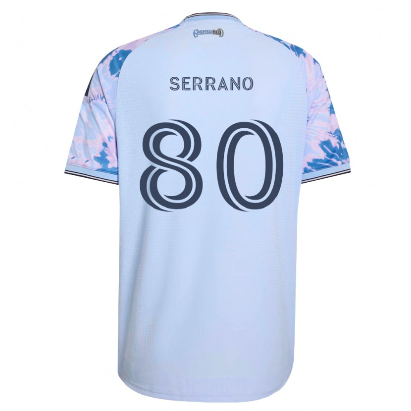 Danxen Homem Camisola David Serrano #80 Azul Real Branco Preto Alternativa 2026/27 Camisa Brasil