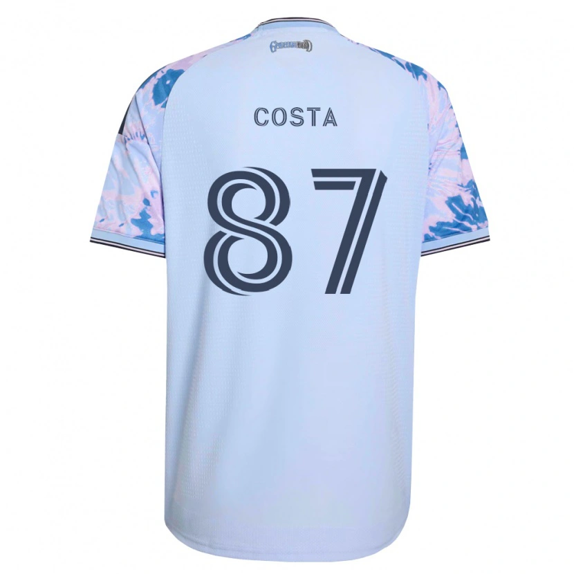 Danxen Homem Camisola Vítor Costa #87 Azul Real Branco Preto Alternativa 2026/27 Camisa Brasil