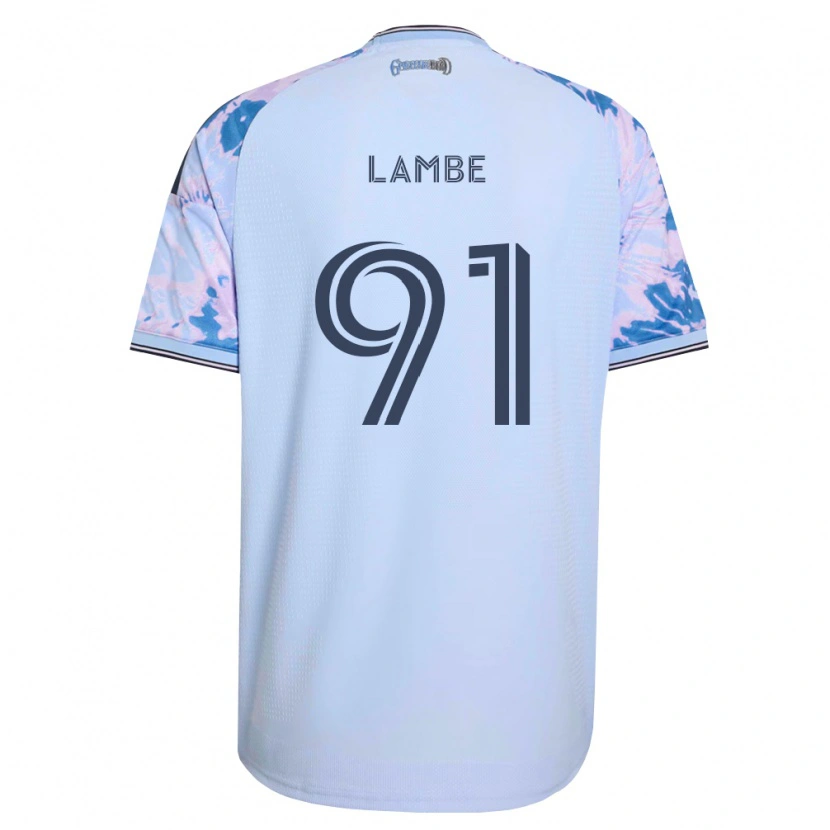 Danxen Homem Camisola Connor Lambe #91 Azul Real Branco Preto Alternativa 2026/27 Camisa Brasil