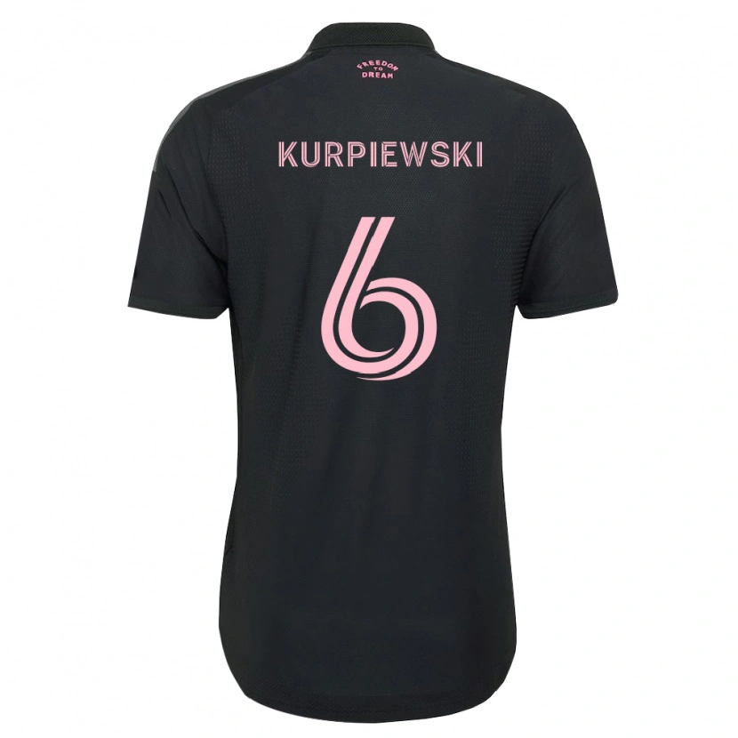 Danxen Homem Camisola Ethan Kurpiewski #6 Rosa Preto Branco Alternativa 2026/27 Camisa Brasil