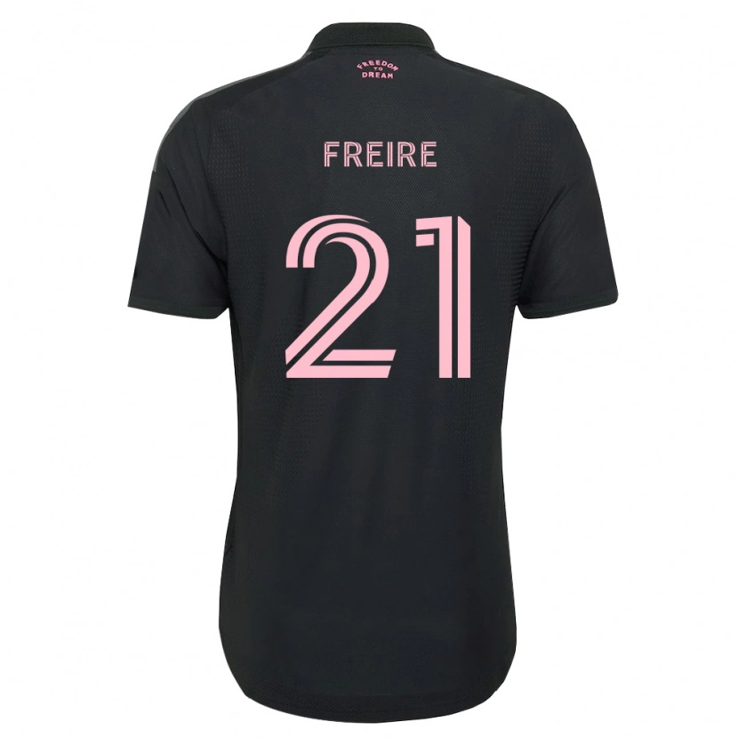 Danxen Homem Camisola Nicolas Freire #21 Rosa Preto Branco Alternativa 2026/27 Camisa Brasil
