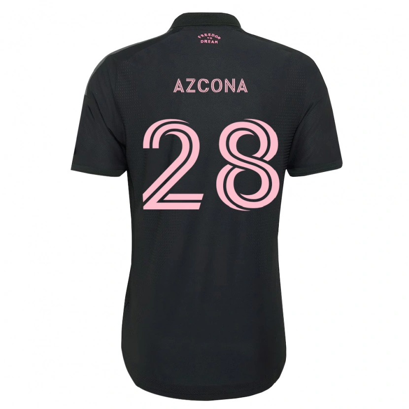 Danxen Homem Camisola Edison Azcona #28 Rosa Preto Branco Alternativa 2026/27 Camisa Brasil