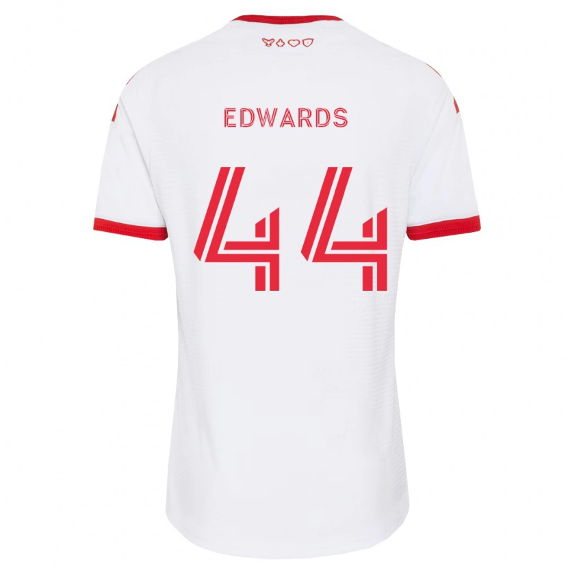 Danxen Homem Camisola Raheem Edwards #44 Branco Vermelho Preto Alternativa 2026/27 Camisa Brasil