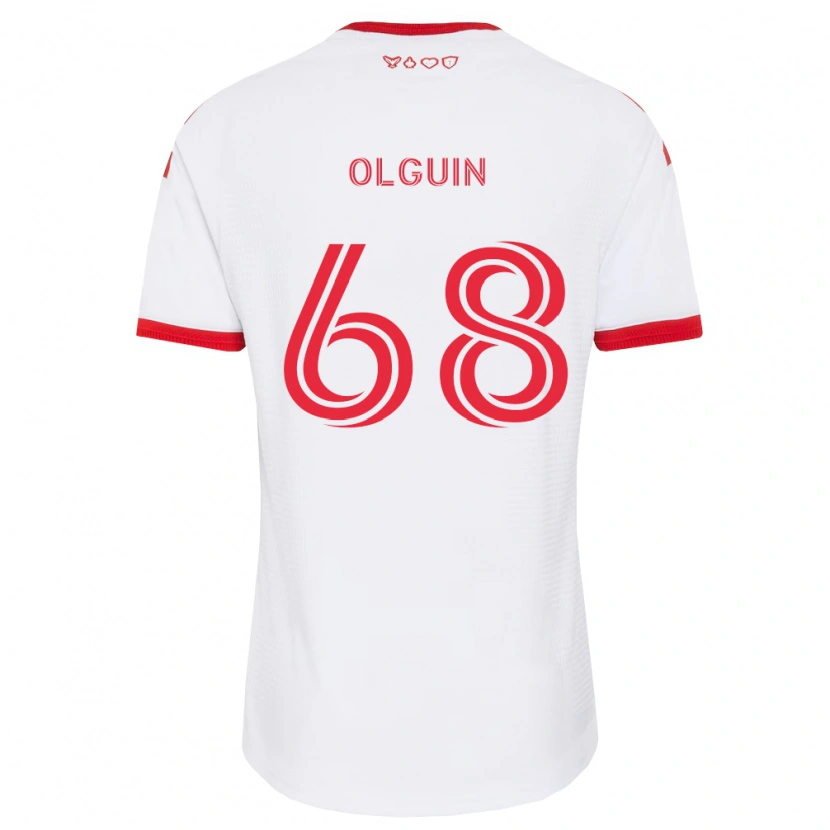 Danxen Homem Camisola Lucas Olguin #68 Branco Vermelho Preto Alternativa 2026/27 Camisa Brasil