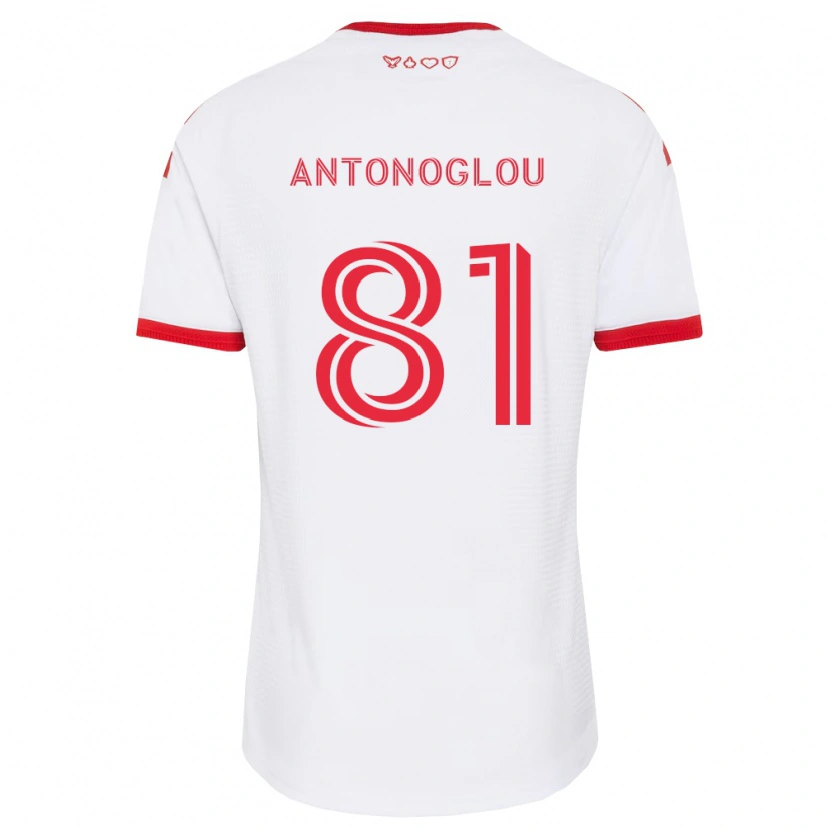 Danxen Homem Camisola Themi Antonoglou #81 Branco Vermelho Preto Alternativa 2026/27 Camisa Brasil