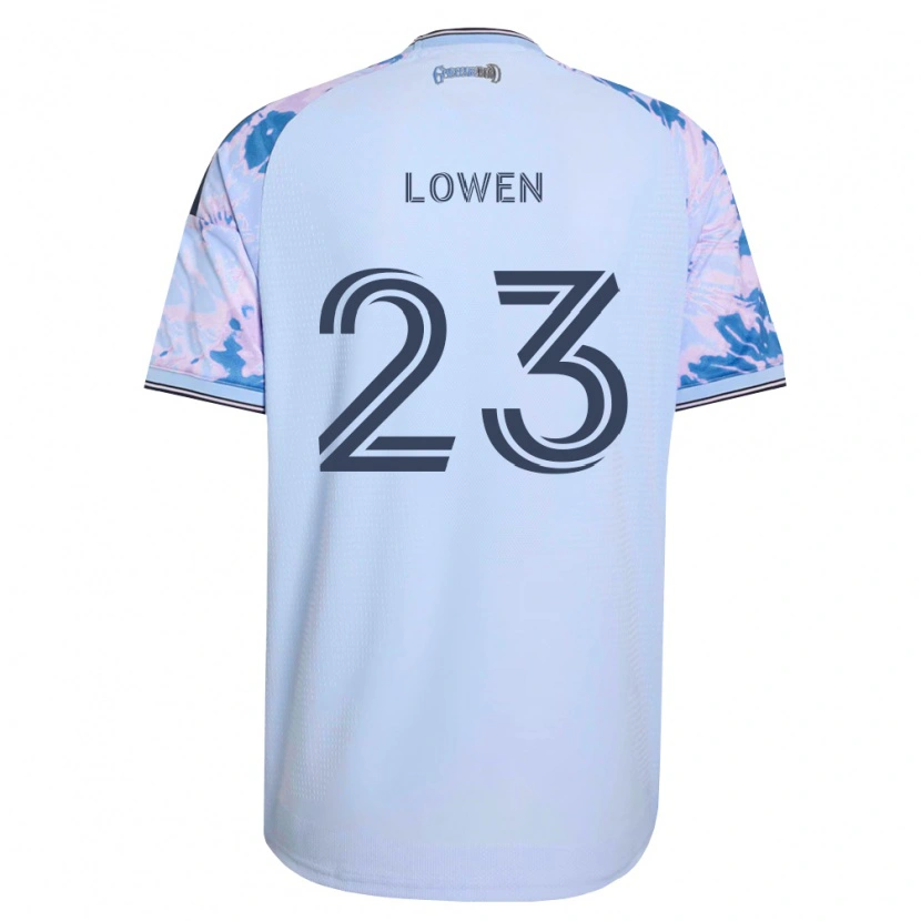 Danxen Homem Camisola Eduard Löwen #23 Azul Real Branco Preto Alternativa 2026/27 Camisa Brasil