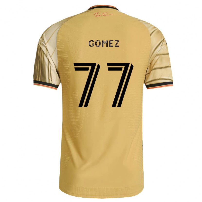 Danxen Homem Camisola Sam Gomez #77 Marrom Amarelo Preto Alternativa 2026/27 Camisa Brasil