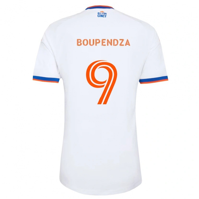 Danxen Homem Camisola Aaron Boupendza #9 Branco Azul Marinho Laranja Alternativa 2026/27 Camisa Brasil