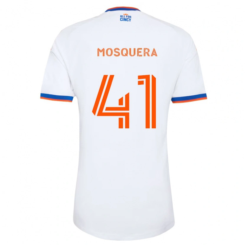 Danxen Homem Camisola Deiver Mosquera #41 Branco Azul Marinho Laranja Alternativa 2026/27 Camisa Brasil