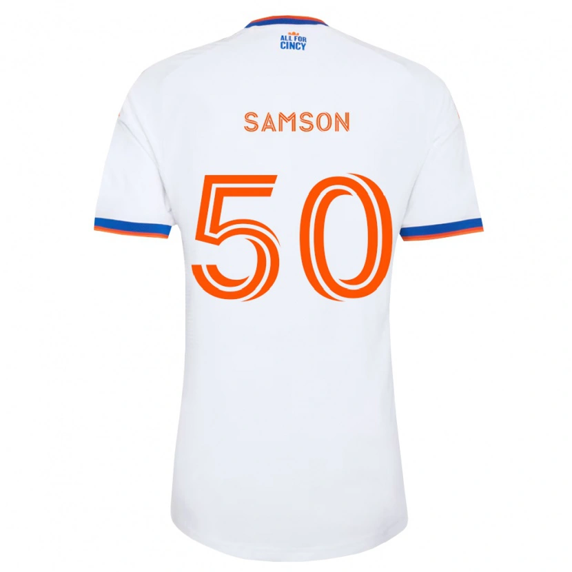 Danxen Homem Camisola Félix Samson #50 Branco Azul Marinho Laranja Alternativa 2026/27 Camisa Brasil