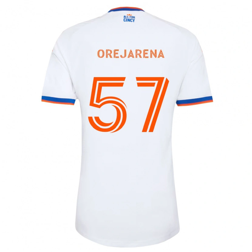 Danxen Homem Camisola Leo Orejarena #57 Branco Azul Marinho Laranja Alternativa 2026/27 Camisa Brasil