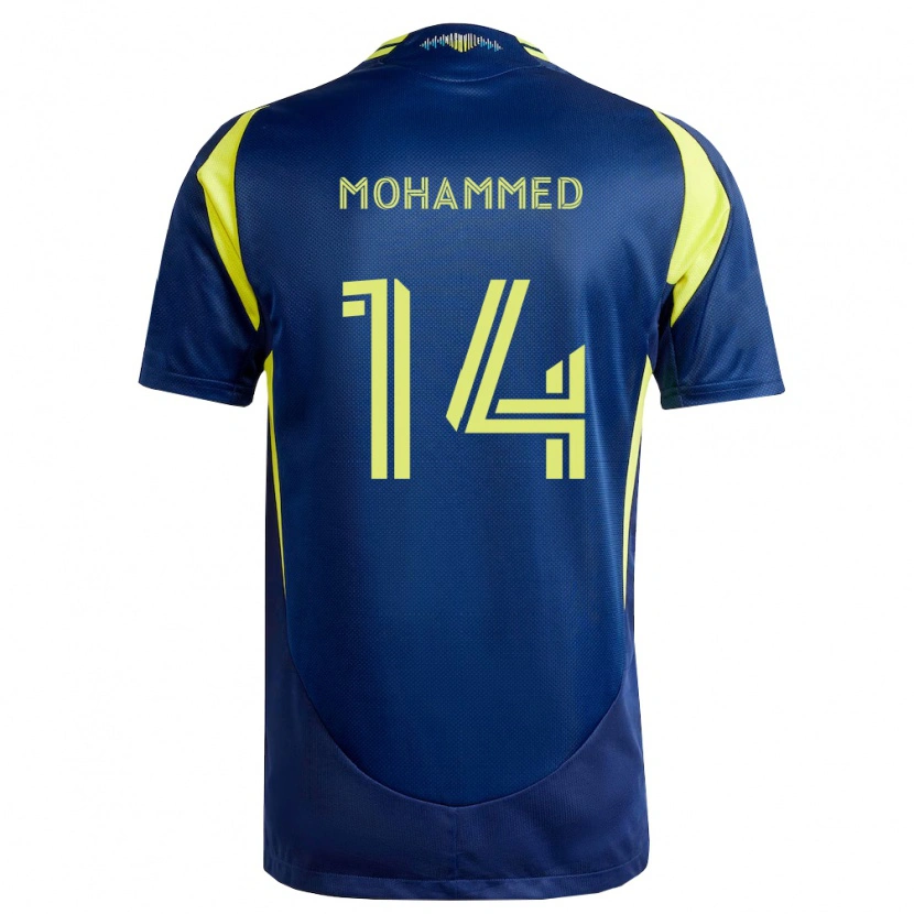 Danxen Homem Camisola Shak Mohammed #14 Amarelo Azul Marinho Alternativa 2026/27 Camisa Brasil