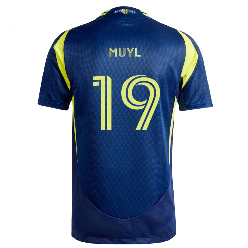 Danxen Homem Camisola Alex Muyl #19 Amarelo Azul Marinho Alternativa 2026/27 Camisa Brasil