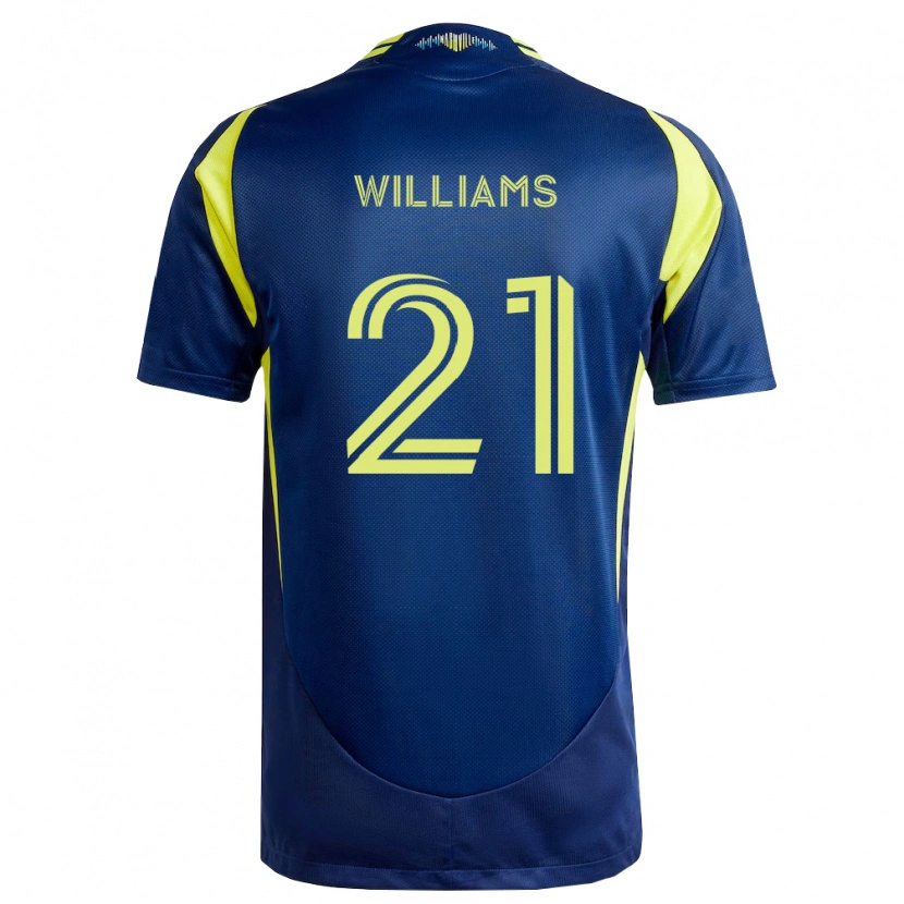 Danxen Homem Camisola Thomas Williams #21 Amarelo Azul Marinho Alternativa 2026/27 Camisa Brasil