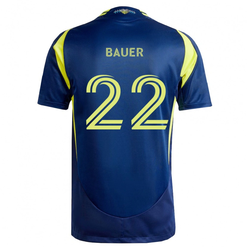 Danxen Homem Camisola Josh Bauer #22 Amarelo Azul Marinho Alternativa 2026/27 Camisa Brasil