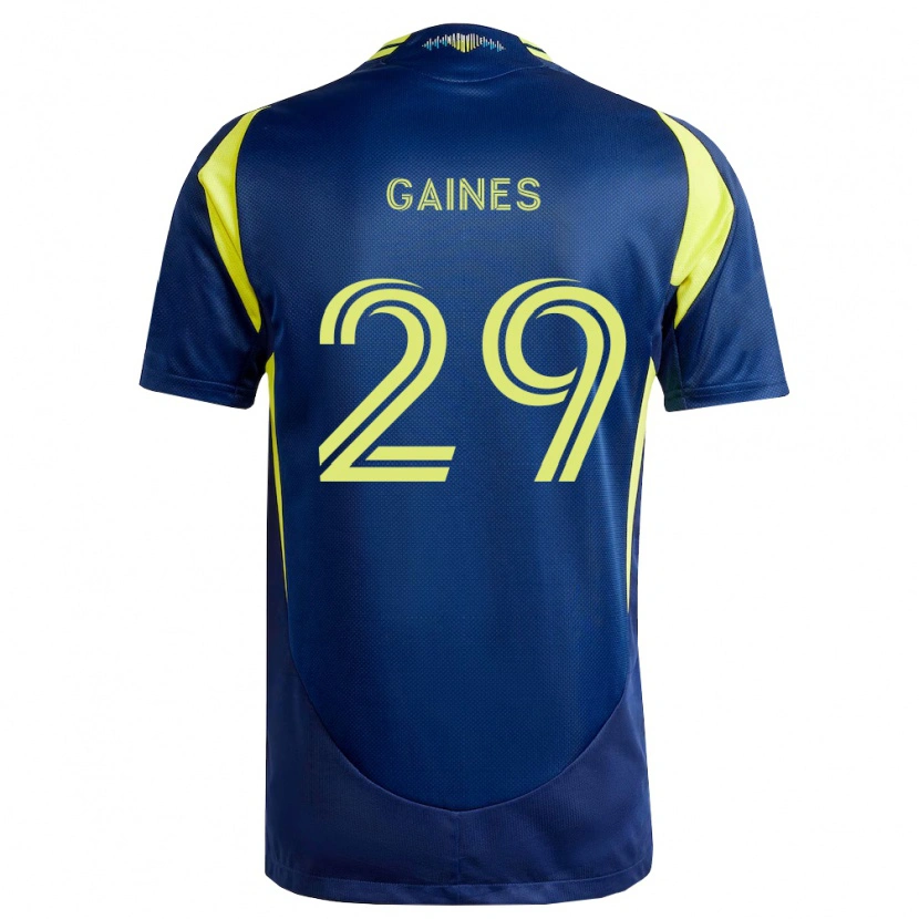 Danxen Homem Camisola Julian Gaines #29 Amarelo Azul Marinho Alternativa 2026/27 Camisa Brasil