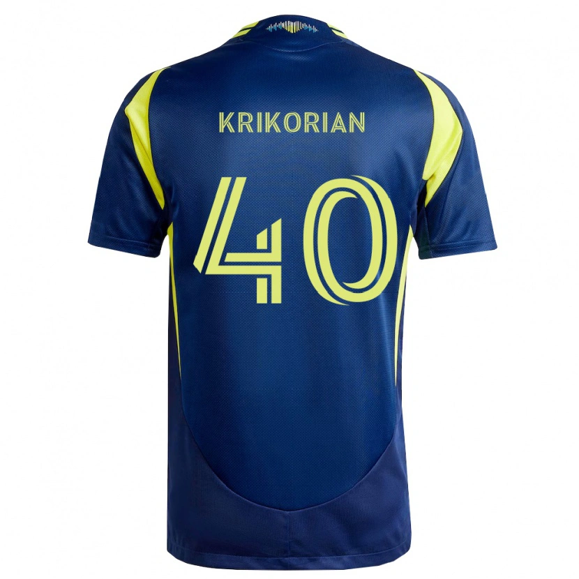 Danxen Homem Camisola Andre Krikorian #40 Amarelo Azul Marinho Alternativa 2026/27 Camisa Brasil