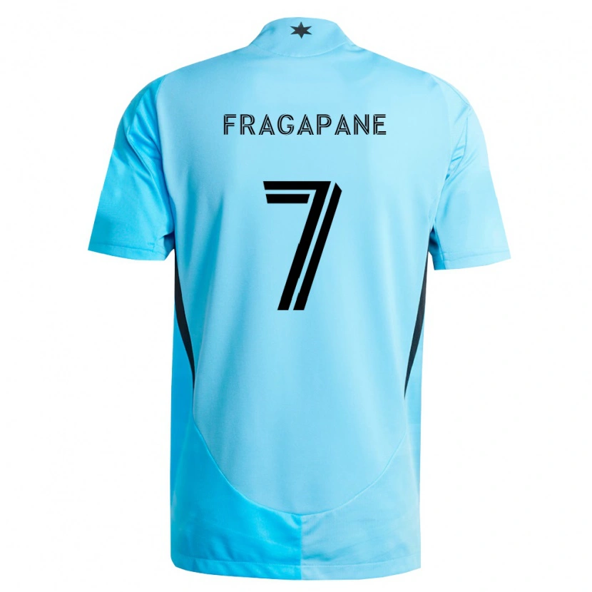 Danxen Homem Camisola Franco Fragapane #7 Azul Claro Preto Alternativa 2026/27 Camisa Brasil