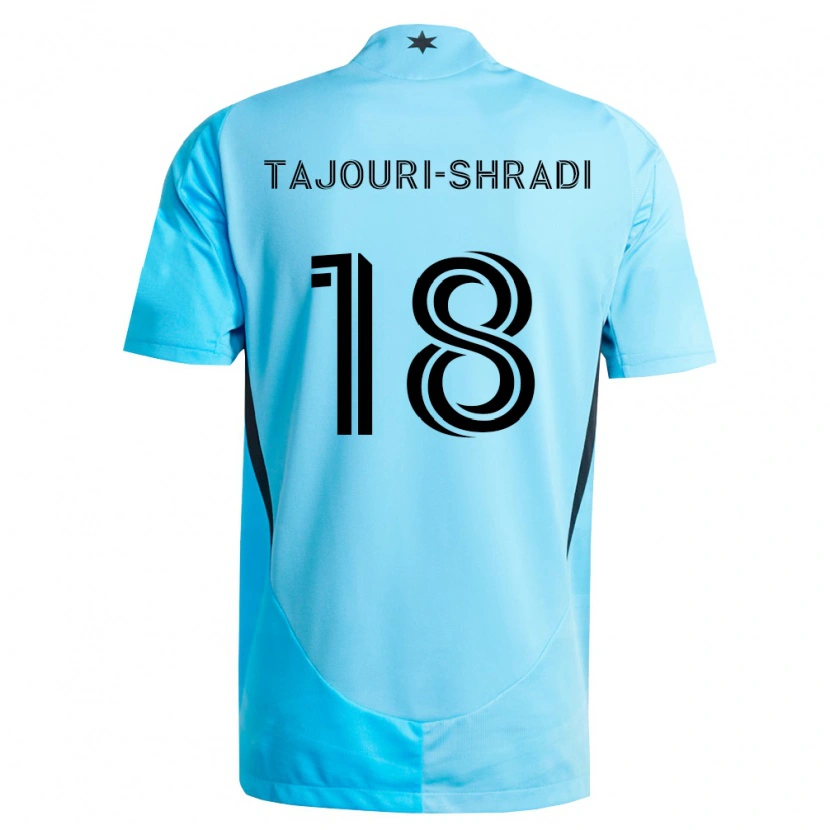 Danxen Homem Camisola Ismael Tajouri-Shradi #18 Azul Claro Preto Alternativa 2026/27 Camisa Brasil