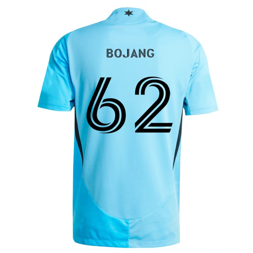 Danxen Homem Camisola Mohammad Bojang #62 Azul Claro Preto Alternativa 2026/27 Camisa Brasil