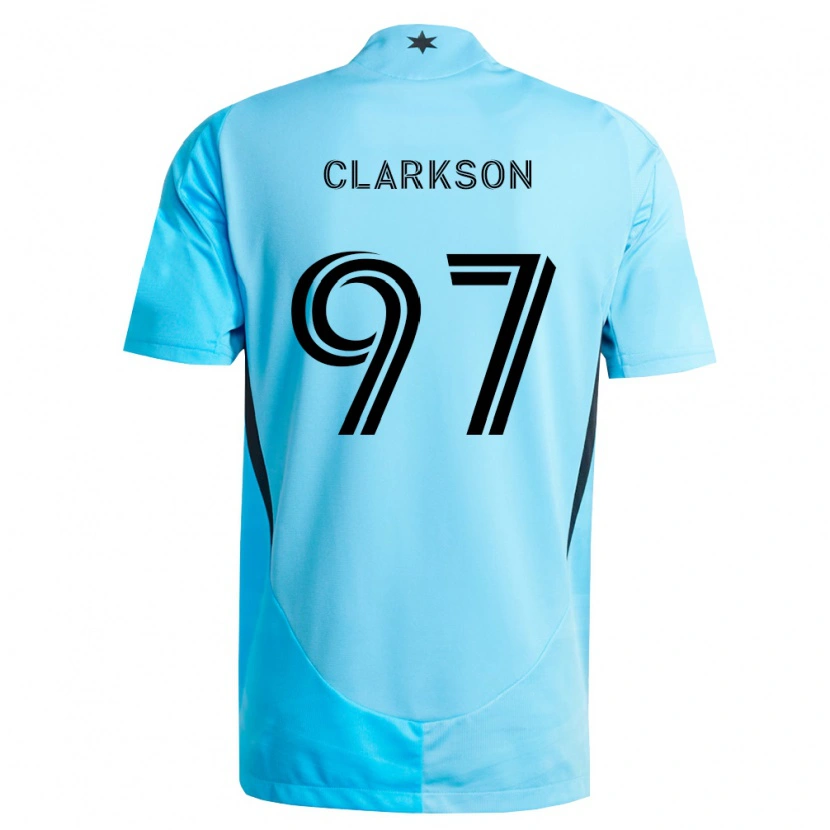 Danxen Homem Camisola Jack Clarkson #97 Azul Claro Preto Alternativa 2026/27 Camisa Brasil