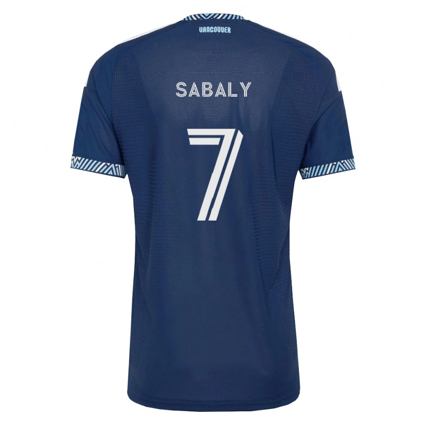 Danxen Homem Camisola Cheikh Sabaly #7 Azul Profundo Branco Alternativa 2026/27 Camisa Brasil