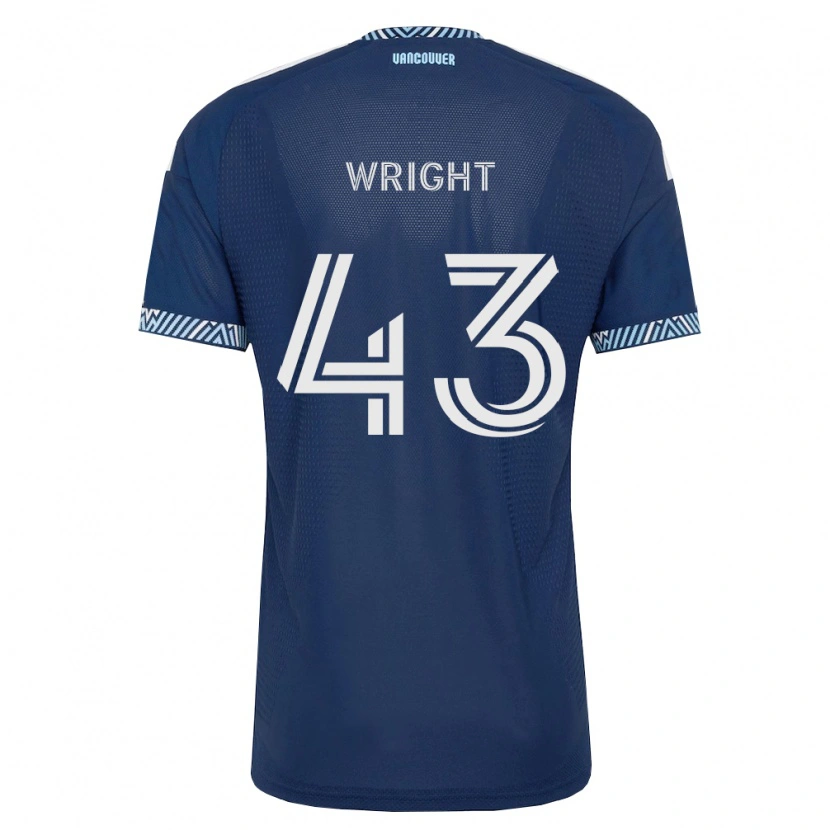 Danxen Homem Camisola Trevor Wright #43 Azul Profundo Branco Alternativa 2026/27 Camisa Brasil