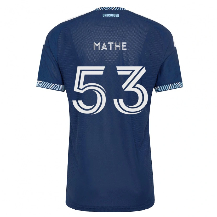 Danxen Homem Camisola Immanuel Mathe #53 Azul Profundo Branco Alternativa 2026/27 Camisa Brasil