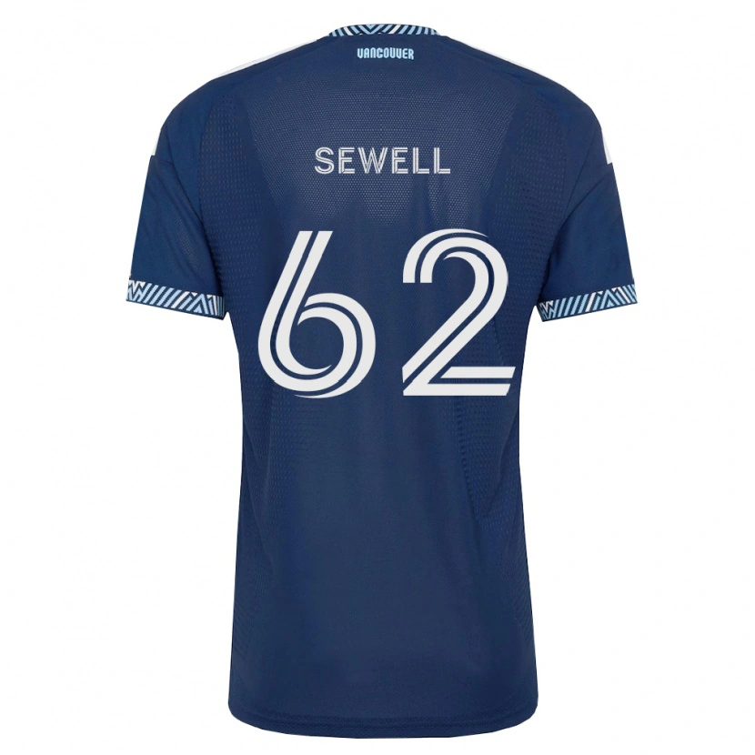 Danxen Homem Camisola Ryder Sewell #62 Azul Profundo Branco Alternativa 2026/27 Camisa Brasil