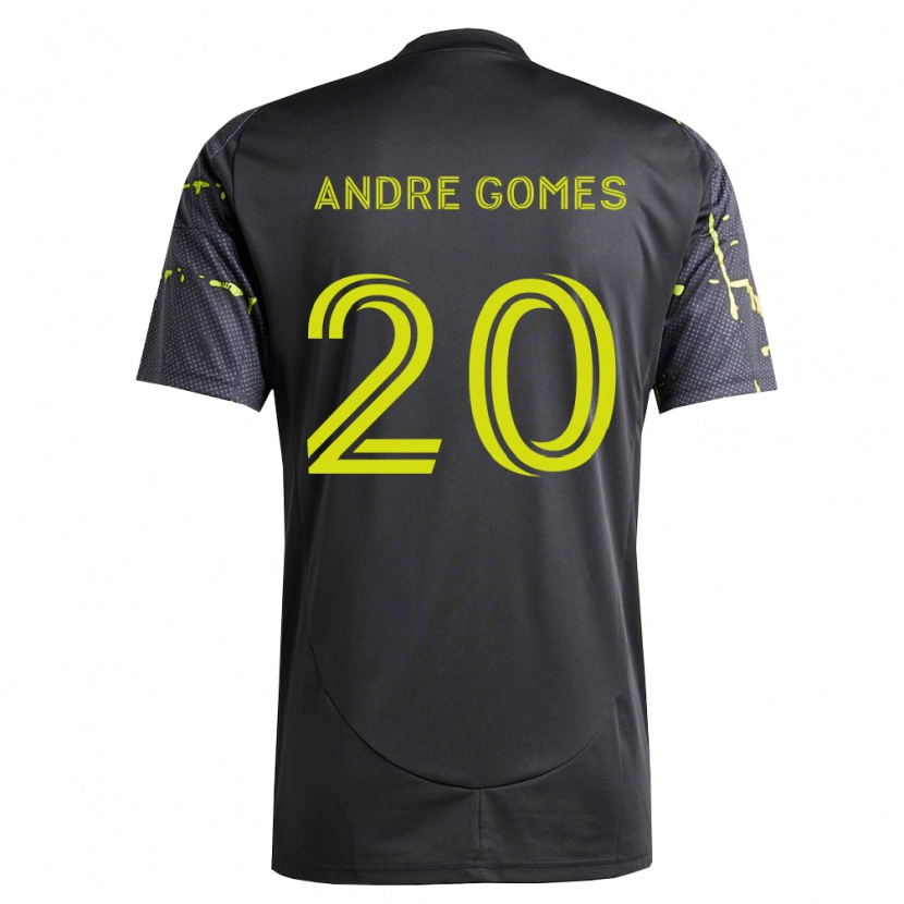 Danxen Homem Camisola André Gomes #20 Amarelo Fluorescente Preto Alternativa 2026/27 Camisa Brasil