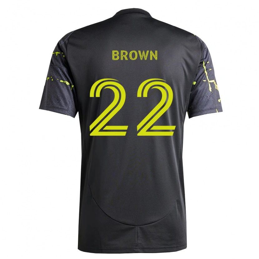 Danxen Homem Camisola Tristan Brown #22 Amarelo Fluorescente Preto Alternativa 2026/27 Camisa Brasil