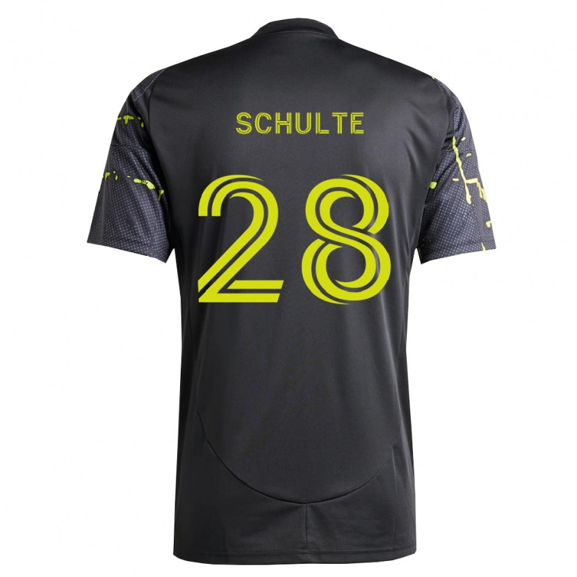 Danxen Homem Camisola Patrick Schulte #28 Amarelo Fluorescente Preto Alternativa 2026/27 Camisa Brasil