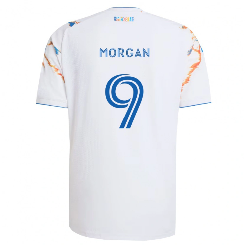 Danxen Homem Camisola Lewis Morgan #9 Branco Laranja Azul Alternativa 2026/27 Camisa Brasil